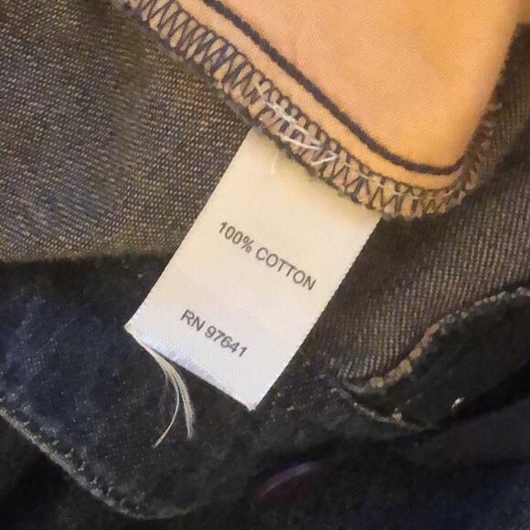 J. Jill Blue Tie Front Denim Trouser Pant Jeans Size 6P (Petite 6) - Picture 9 of 10